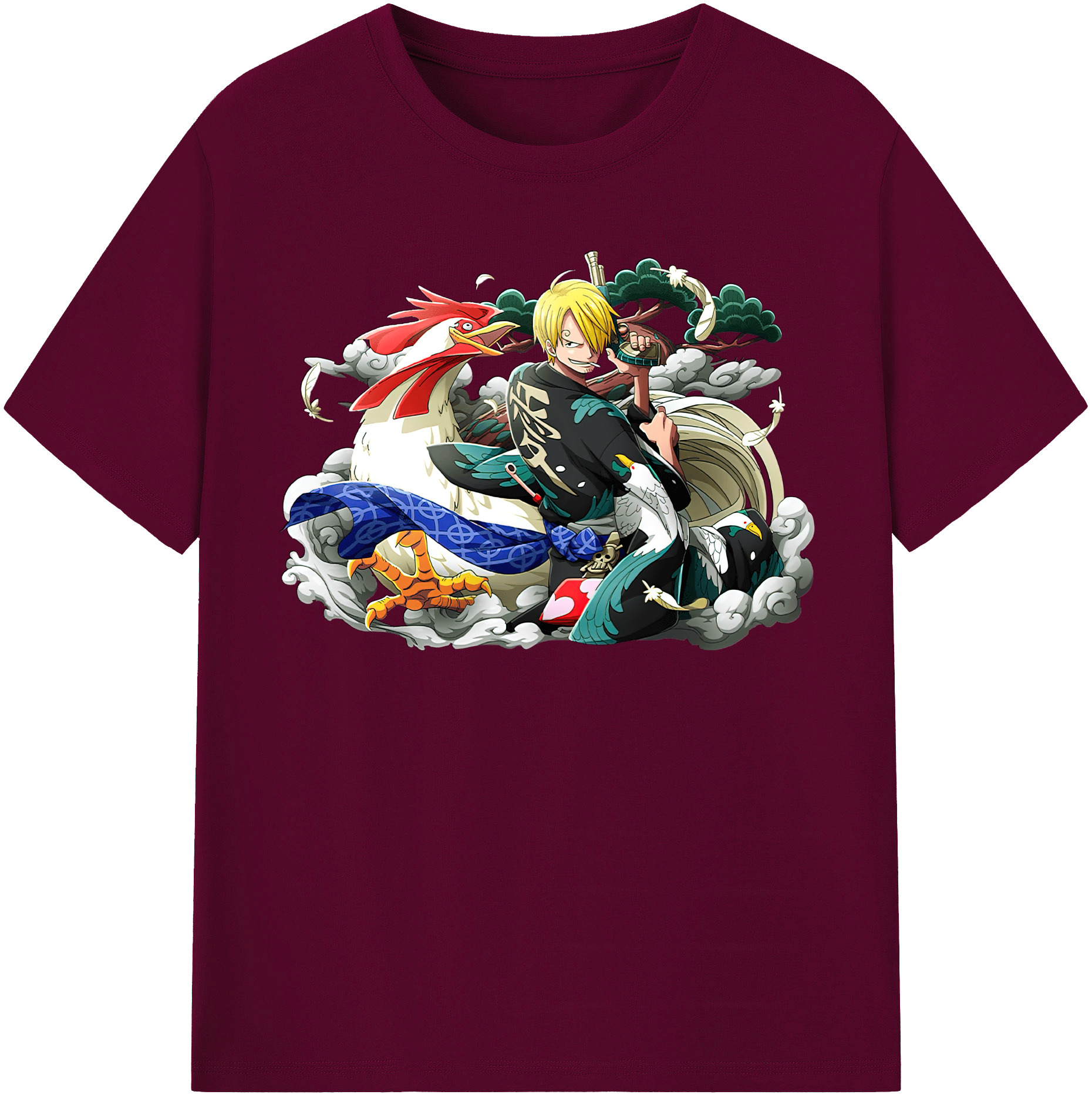 （画像用） ワンピース サンジ ONE PIECE Sanji レディースカジュアルプリントTシャツ（綿100％）